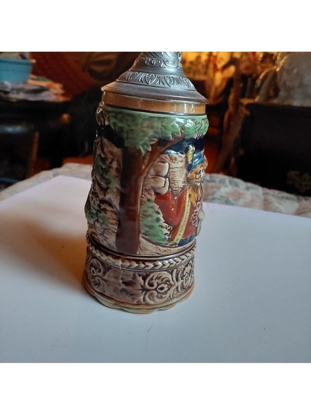 Vintage* Musical Scene Embossed Stein - Picture 4 of 8